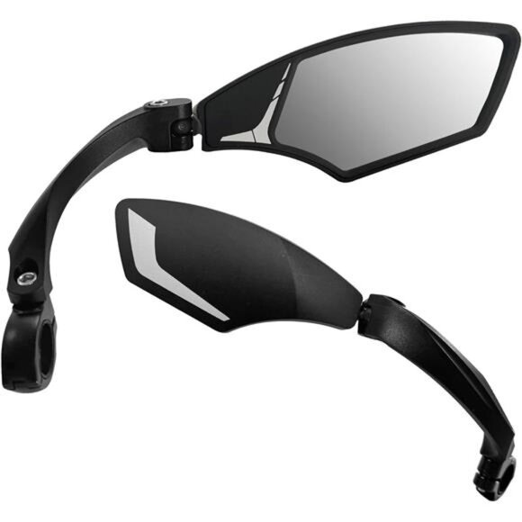 New Handlebar Bike Mirror, HD Blast-Resistant, Safe Crystal Clear Glass Mirror - Picture 4 of 8